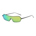 thumbnail image 1 of de sol cuadradas de una pieza con montura metálica cuadrada y estrecha de espejo retro Macarena Gafas de sol cuadradas retro para mujer, 1 of 7