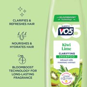 (2 pack) Alberto VO5 Kiwi Lime Clarifying Shampoo with Rosemary Extract, Paraben Free, Silicone Free, Vitamin-Enriched Formula for Deep Clean & Shine