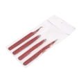 thumbnail image 2 of OdontoMed2011®  Tweezer Pack- 4 Tweezers Set- Ingrown Hair Remover Treatment.  Eyebrow Shaper. With Protective Case, Slanted And Pointed Eyebrow Tweezer Set (Red & Black), 2 of 2