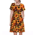 thumbnail image 1 of Vsdgher Robes Midi Maxi Décontractées d'Été 2025 pour Femmes, Manches Courtes, Col Rond, Robe de Plage, 1 of 6