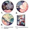 thumbnail image 3 of Designart "Dreamy Succulents Colorful Fantasy" Floral & Botanical Wall Art Print, 3 of 5