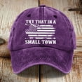 thumbnail image 2 of TRUBKH Mens Baseball Caps Men Hats Golf Hats Men Flat Cap American Trucker Hat Beach Hats for Men Beach Hat Women Purple One Size, 2 of 4
