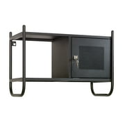 Sauder Boulevard Cafe Metal Wall Cabinet, Black Finish