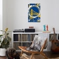 thumbnail image 4 of NBA Golden State Warriors - Maximalist Logo 23 Canvas Wall Poster, 22.375" x 34", 4 of 4