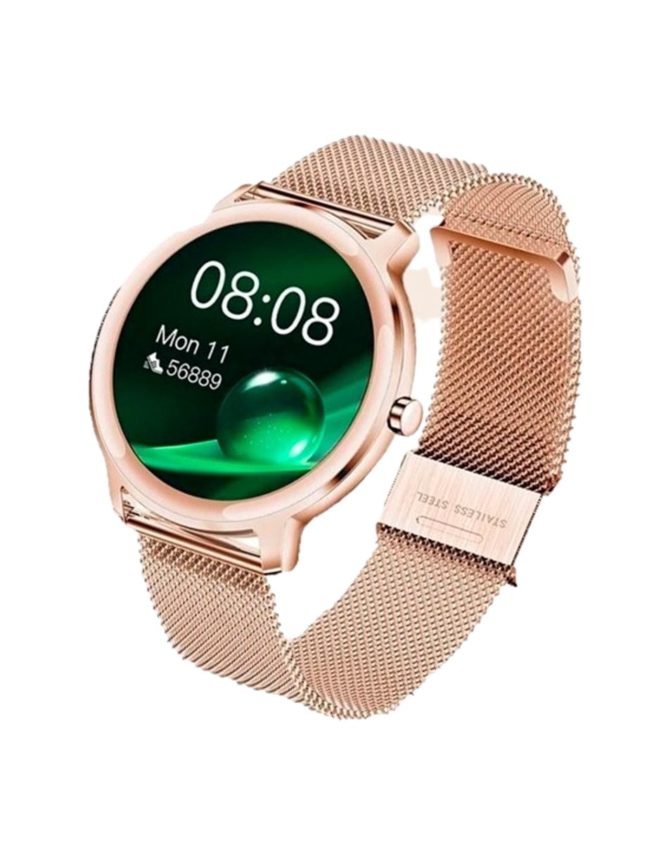 Reloj Inteligente Smart Watch Petukita Box DT4PLUS Dorado Acero Petukita Box DT4PLUS Walmart en linea