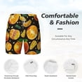 thumbnail image 5 of Balery Tangerine Mens Swim Trunks Swim Shorts for Men Quick Dry Inseam Beach Shorts with Compression Liner Pocket-X-Large, 5 of 9