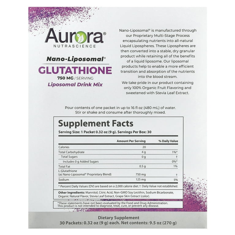 purality health nano liposomal glutathione Advanced Glutathione main image 0