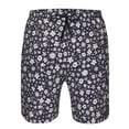 thumbnail image 4 of Kdxio Daisies Flowers Pattern Mens Casual Shorts - Drawstring Summer Beach Sports Shorts for Men, 4 of 9