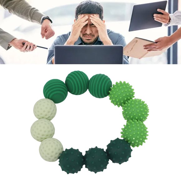 Silicone Stress Relief Balls Textured Sensory Attraction Stress Balls for Hands on The Go