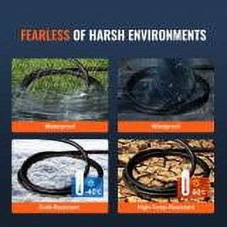 BENTISM 25ft 30A 125V Generator Extension Cord Power Cord outdoor/Indoor NEMA L5-30P 5-15R*3 10 Copper Wire