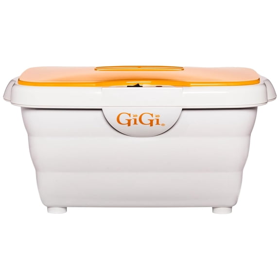 GiGi Digital Paraffin Wax Warmer Kit for Manicures and Pedicures with 6 lbs GiGi Peach Paraffin Wax