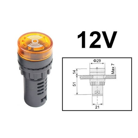 

BCLONG Flash & Active Buzzer Alarm 3 Colour & 3 Volts AD16-16SM Units Great Buy
