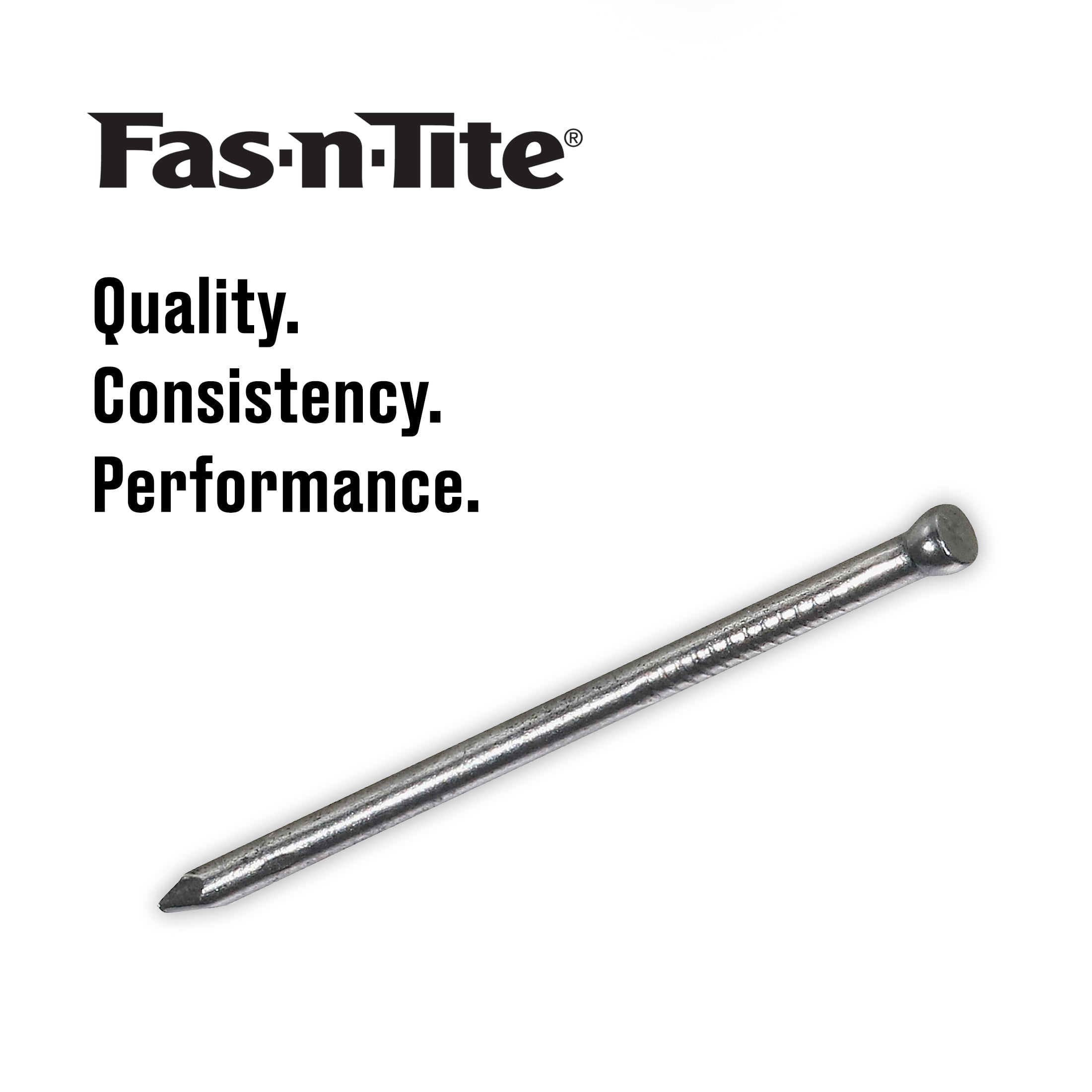 (5 pack) Fas-n-tite Finishing Nails, 4D x 1-1/2", Steel, Polished, Gray, Interior Nails, 4.0 oz pack