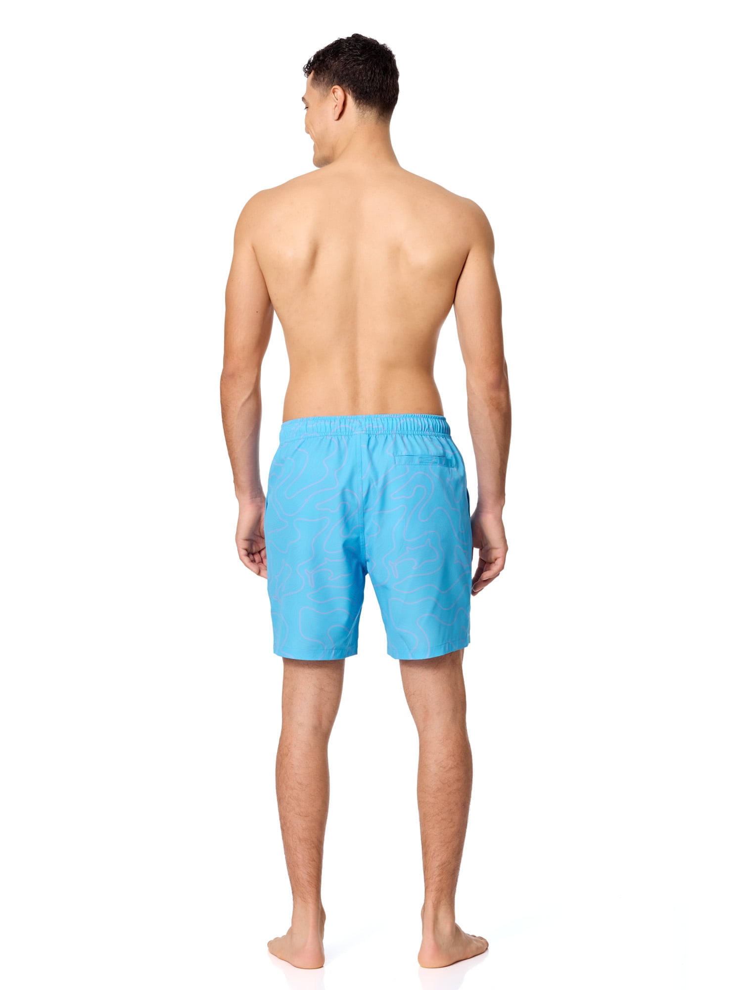Rugged Shark Mens & Big Mens Swim Trunks, 7" Inseam, Sizes S-3XL