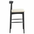 thumbnail image 6 of SAFAVIEH Lionel Modern Retro Bar Stool, Walnut/Dark Grey (21.9 in. W x 21.1 in. D x 41.9 in. H), 6 of 10