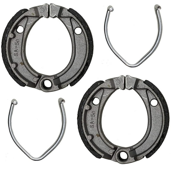 Front & Rear Brake Shoes Pad Set, Compatible for Coolster ATVs 3050D, 3125R, 3125XR8U, 3125XR8, Fit for 50cc to 250cc Chinese ATV