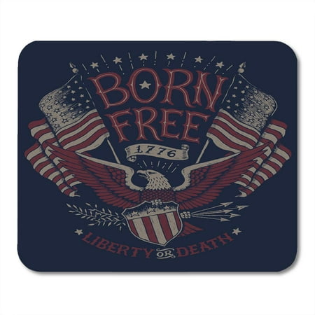 Americana Computer - LADDKE American Vintage Americana Eagle Graphic America Retro Freedom Pride Mousepad Mouse Pad Mouse Mat 9x10 inch