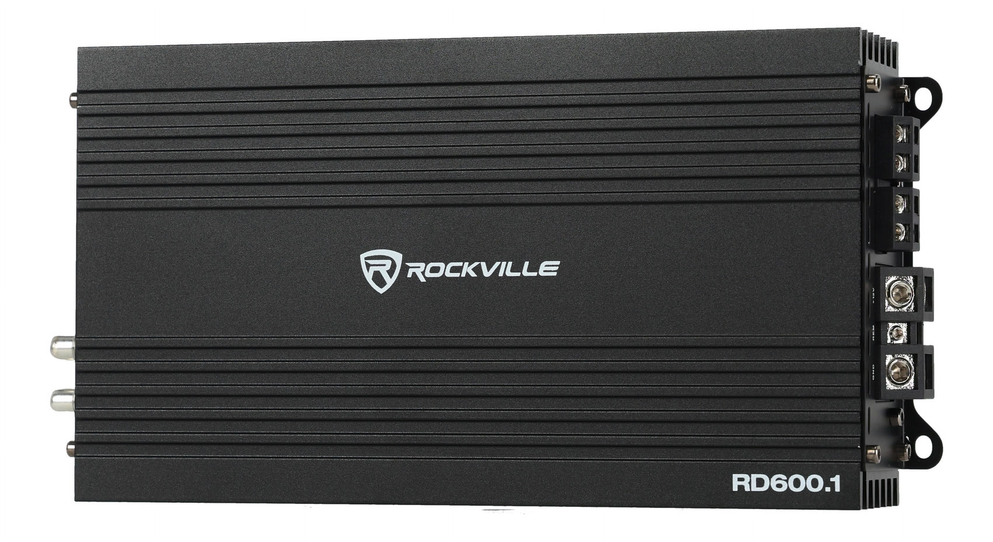 Rockville RD600.1 600w RMS @ 1 Ohm (2400w Peak) Mono Amplifier Car Audio Amp
