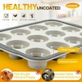 thumbnail image 6 of 12-Cup Silicone Muffin Pan for Baking - Premium Nonstick Muffin Tin with Metal Reinforced Frame, Easy to Clean Silicone Cupcake Molds, Dishwasher & Oven Safe BPA Free(Gray), 6 of 6
