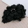 thumbnail image 5 of Unique Bargains 1 Pc Hair Clip Bow Pattern Claw Clip 5.12"x1.57"x2.36" Black, 5 of 5