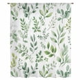 thumbnail image 2 of Eucalyptus Leaves Sheer Curtains 72 Inches Long, Sage Green Watercolor Farmhouse Light Filering Curtains, Breathable Simi Curtain Privacy Drapes for Living Room Bedroom Lightweight Window Treatment, 2 of 9
