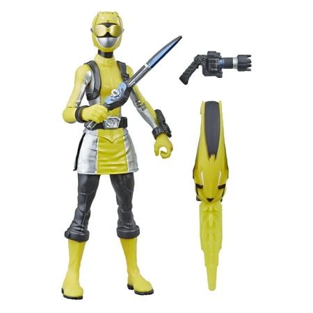 Power Rangers Beast Morphers Yellow Ranger 6-inch Action (Feed The Beast Best Power Source)