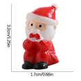 thumbnail image 3 of Christmas Miniature Figurines, Mini Resin Santa Christmas Miniature Figurines Resin Santa Decor for DIY Snow Globes, Easy Display on Trees or Tables, Festive Addition to Homemade Crafts, 3 of 5
