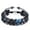 C, variant on Mightlink Magnetic Bracelet 8mm Round Beads Double-layer Braided Natural Tiger Eye Stone Adjustable Gift Fashion Jewelry Men Women Stress Relief Healing Bangle for Daily
