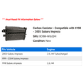 thumbnail image 2 of Carbon Canister - Compatible with 1998 - 2005 Subaru Impreza 1999 2000 2001 2002 2003 2004, 2 of 2