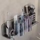 thumbnail image 4 of Portacepillos de Dientes Multifunción, Portavasos para Cepillos de Dientes, Montaje en Pared, Sin Taladro, Organizador de Baño, Almacenamiento para Baño B, 4 of 5