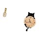 thumbnail image 5 of Escultura De Mesa De Resina Dorada Y Adorno De Reloj De Pared, Regalo Decorativo Para Oficina, Dormitorio, Sala De Estar, Habitación De Niños, Hogar, Chimenea, 5 of 8