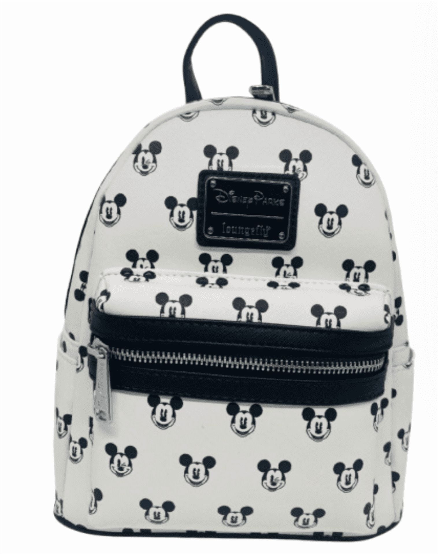 Disney Parks Loungefly ミッキーマウスリュック Disney Parks Mickey Mouse Faces Loungefly Mini Backpack Black