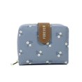 thumbnail image 4 of Fashion Women's Wallet Small Fresh Flowers Pattern Short Card Bag Multi-card Slot Card Holder Student Zipper Coin Purse, 4 of 4