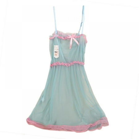 

Sexy Sleeveless Babydoll Sleepwear Women V-neck Lace Nightwear Nightgown Ladies Nighties