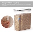 thumbnail image 3 of Cereal Storage Container Set, BPA Free Plastic Airtight Food Storage Containers 135.2 fl oz for Cereal, Snacks and Sugar, 4 Piece Set Cereal Dispenser, 3 of 4