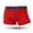 Red, variant on HUPOM Mens Underwear Boxer Briefs Male Thongs Medium waist Comfort Waist Solid Boxer Briefs Gray L