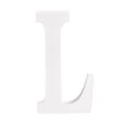 thumbnail image 1 of Unique Bargains White Wood Letters 3 Inch, Wood Letters for DIY Party Projects (L), 1 of 5