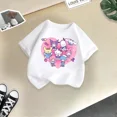 thumbnail image 3 of Camiseta de algodón de verano para niños de Kulomi, divertida camiseta de dibujos animados de Sanrio para niño y niña, camiseta informal de moda para bebé, ropa para niño, 3 of 5