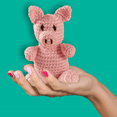 thumbnail image 5 of Leisure Arts Little Crochet Friend Animals Crochet Kit, Pig, 8", Complete Kit, Learn To Animal Starter Kit For All Ages, Includes Instructions, Diy Amigurumi Kits, 5 of 7