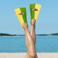 thumbnail image 6 of OUNONA 1 Pair of Silicone Snorkeling Flippers Silicone Diving Fins Flippers Swimming Training Fins, 6 of 8