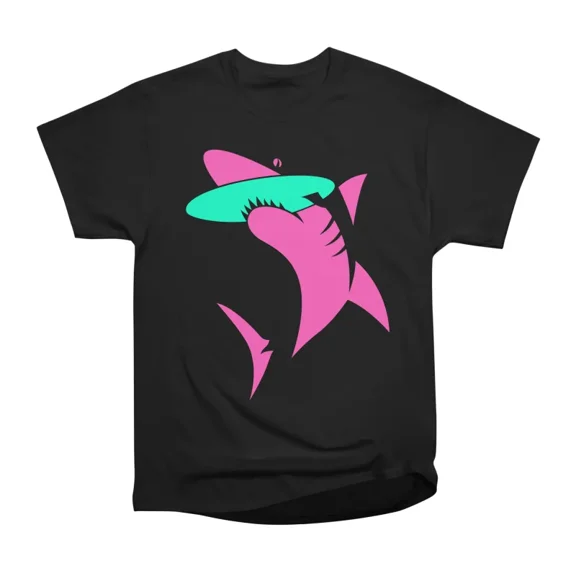 Shark bite Neon T-Shirt Tee Gift For Him Merch For Her Apparel For Friend