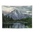 thumbnail image 5 of Orinice Mountain Lake Forest Tapestry Wall Hanging Unique Style Graphic Tapestries Home Wall Decor Art for Living Room Bedroom Dorm Farmhouse Apartment Decoration 50x40inch, 5 of 6