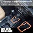 thumbnail image 2 of Unique Bargains Car Gear Shift Panel Trim Interior Cover for Jeep Wrangler JL JLU 2018-2022 for Jeep Gladiator Orange, 2 of 6