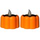 thumbnail image 4 of 2pcs Halloween Luces de vela solares Lámpara de calabaza impermeable Lámpara de noche electrónica Decoración de fiesta (Blanco cálido), 4 of 5
