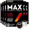 Maxwell House Max Boost Medium Roast K-Cup Coffee Pods With 1.75X More Caffeine (72 Ct Pack, 6 Boxes Of 12 Pods)