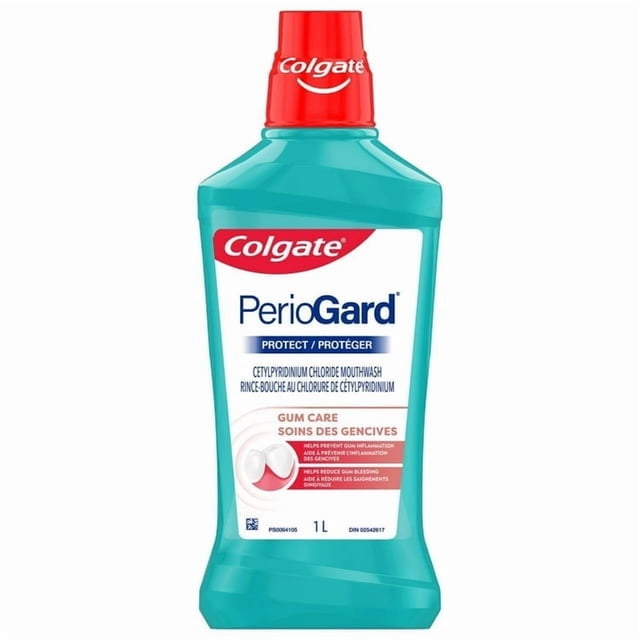 Colgate PerioGard Protect Rince-Bouche Gomme, 1 L, PerioGard Soin des Gencives Rince-Bouche