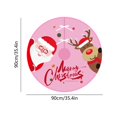 thumbnail image 2 of B Festive Christmas Tree Skirt With Santa Claus Pattern Durable Polyester Material For Holiday Home Decoration And Seasonal Celebration, 2 of 7