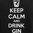 thumbnail image 3 of CafePress - Keep Calm And Drink Gin Women's Dark Pajamas - Women's Short Sleeve Print T-Shirt and Pants Dark Cotton Pajama Set, 3 of 7