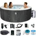 thumbnail image 1 of Avenli London Inflatable Hot Tub & Spa | 3-Person Outdoor Bubble Spa | 1380W Dual Heating | 530 GAL/HR Filter Pump | Relaxing Air Jet Whirlpool | Fast Heating | Digital Control | Lockable Cover, 1 of 8