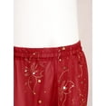 thumbnail image 4 of TiaoBug Kids Girls Harem Pants Belly Dance Costume Bollywood Tribal Arabic Princess Lantern Trousers Red 9-10, 4 of 6